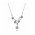 Pandora Necklace-Silver Cubic Zirconia Forget Me Not Jewelry
