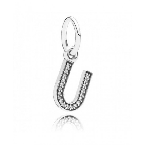 Pandora Pendant-Sparkling Alphabet U Jewelry