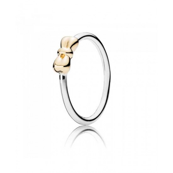 Pandora Ring-Silver 14ct Petite Bow Jewelry Outlet