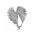 Pandora Ring-Silver Cubic Zirconia Majestic Feathers Jewelry