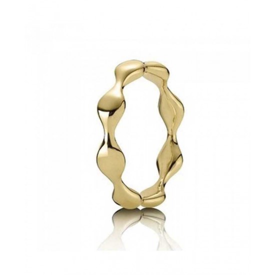 Pandora Ring-18ct Gold Waves Jewelry Sale